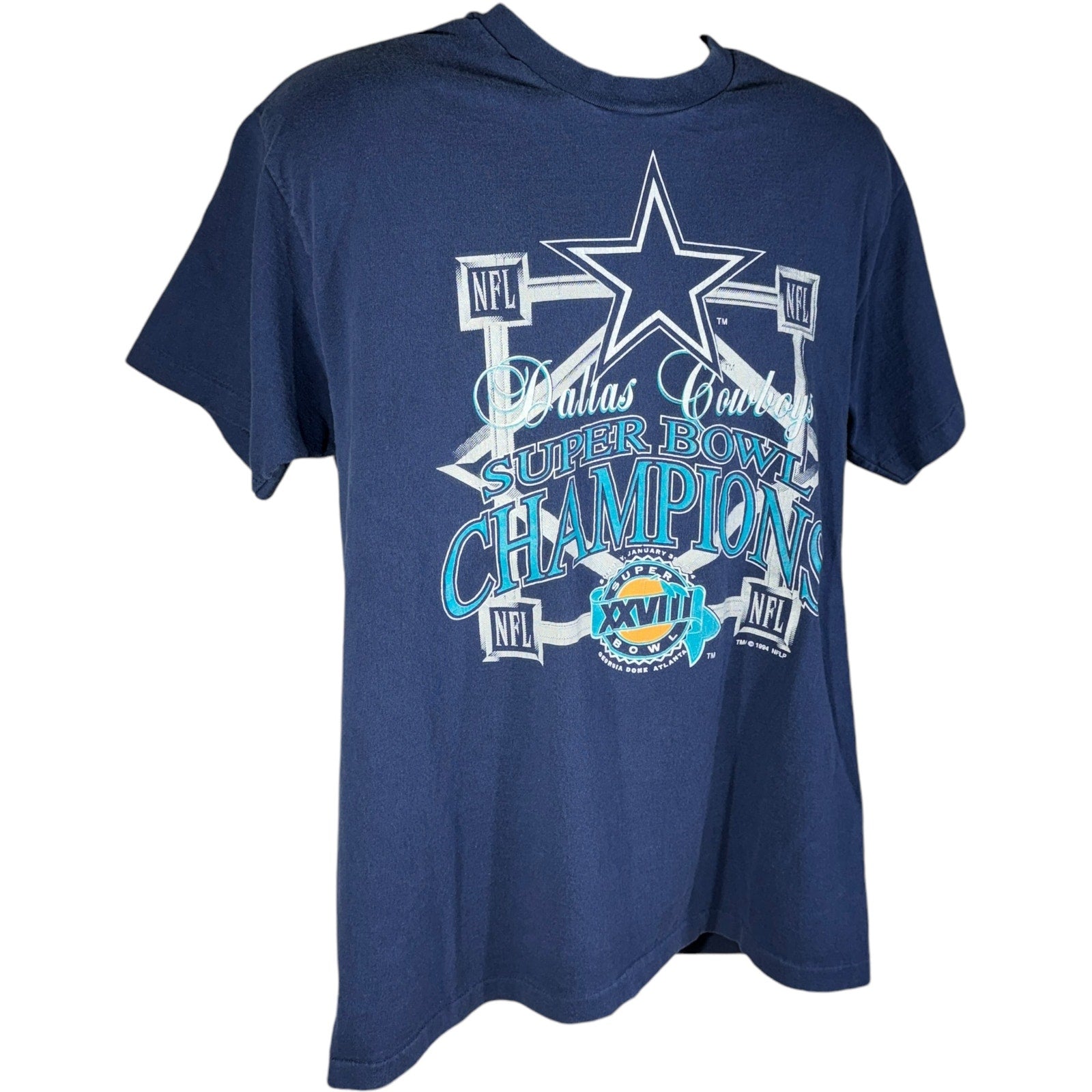 Vintage Dallas Cowboys Super Bowl 27 Champions NFL Tee 1994