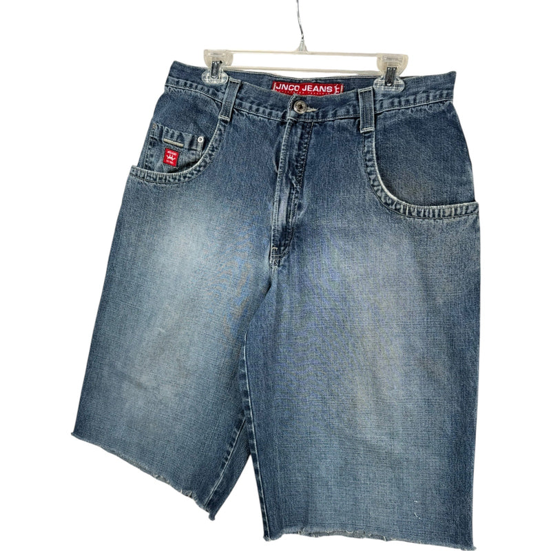 Vintage JNCO Raw Hem Baggy Denim Shorts 36