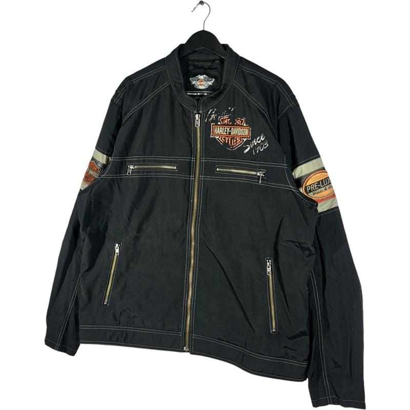 Vintage Harley Davidson Full Zip Bomber Jacket