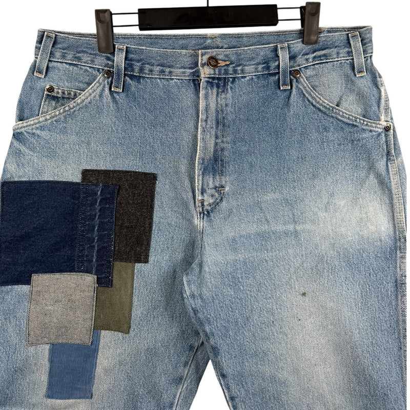 Vintage Dickies Patchwork Denim Shorts 36