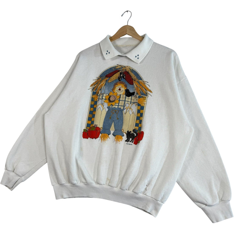 Vintage Women's Fall Harvest Collared Crewneck
