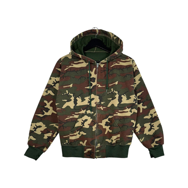 Vintage Camouflage Full Zip Hoodie