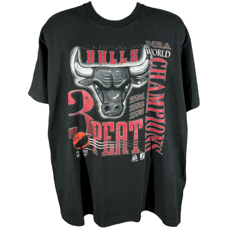 Vintage Chicago Bulls 3 Peat Champions Tee 1993