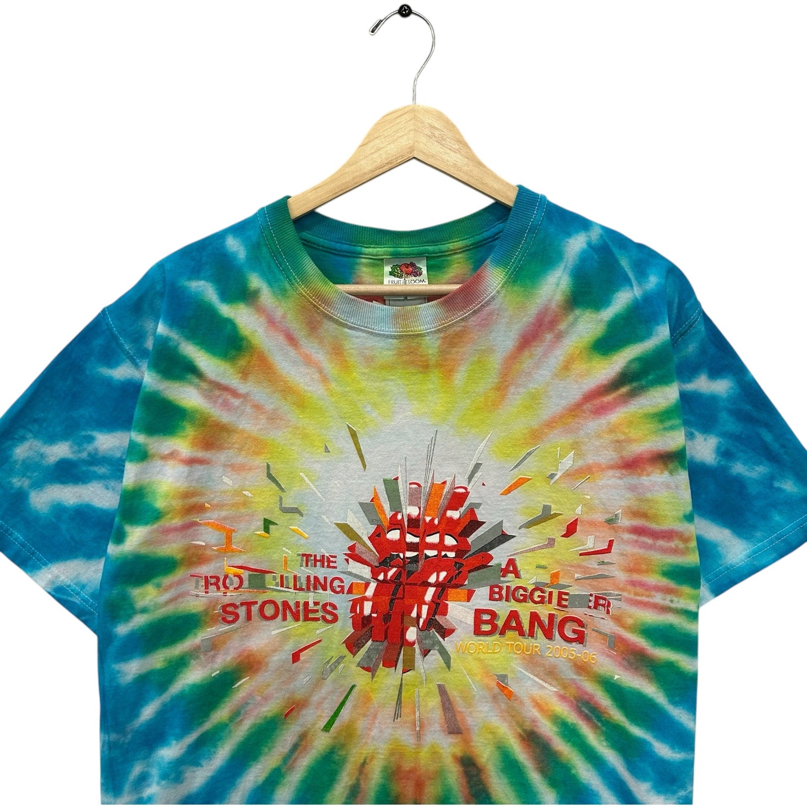 Vintage Rolling Stones A Bigger Bang Tour Tie Dye Band Tee