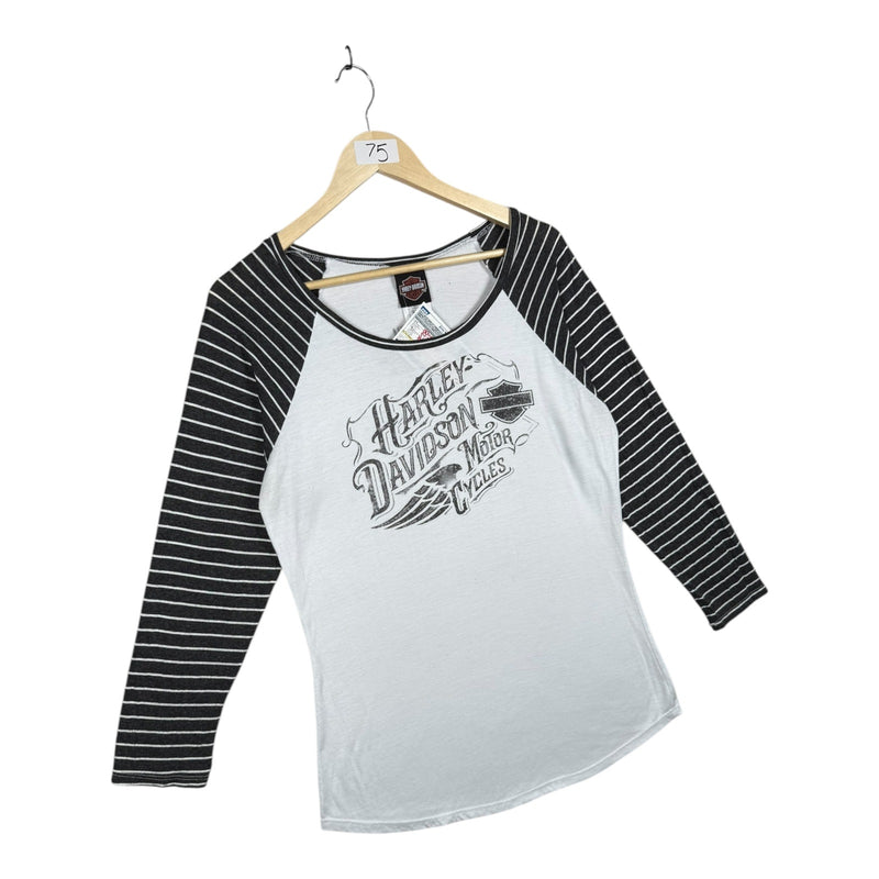 Vintage Harley Davidson Striped T-Shirt