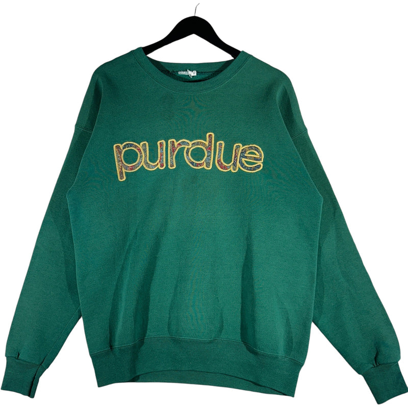 Vintage Purdue University Spellout Crewneck