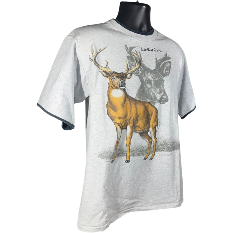 Vintage Lake Chicat Park Deer Souvenir Tee