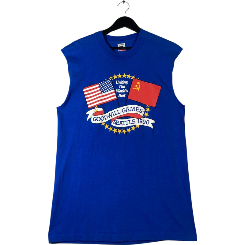 Vintage Goodwill Games Seattle 1990 Muscle Sleeve Tank Top