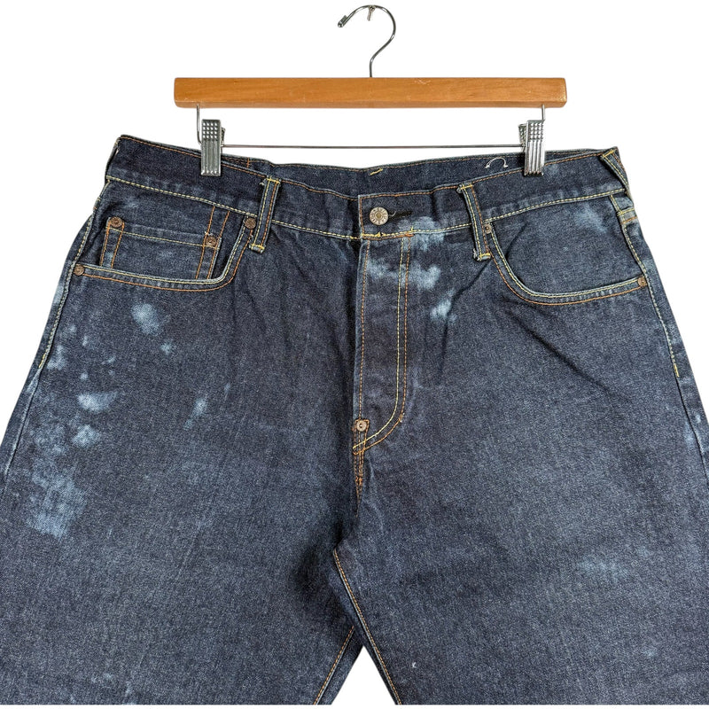 Vintage Evisu Denim Shorts 36 x 14