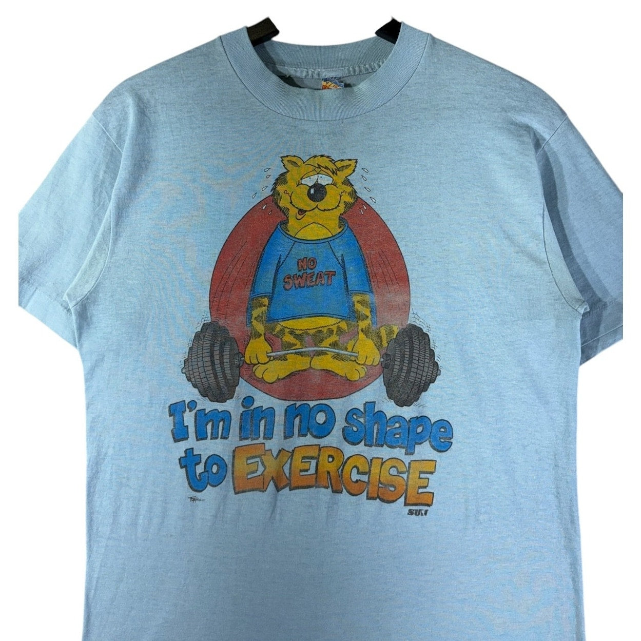 Vintage No Sweat Cat Funny T-Shirt
