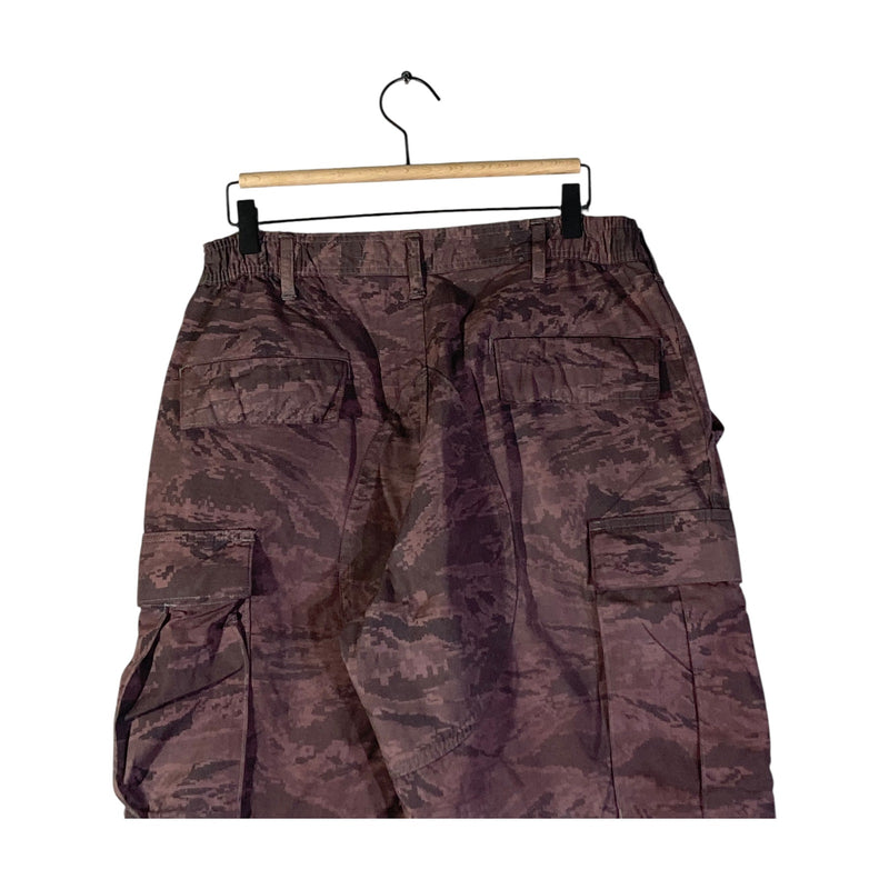 Vintage Camo Tactical Cargo Shorts 36