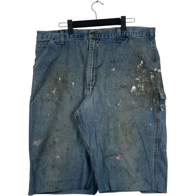 Vintage Carhartt Cutt Off Denim Carpenter Shorts 36