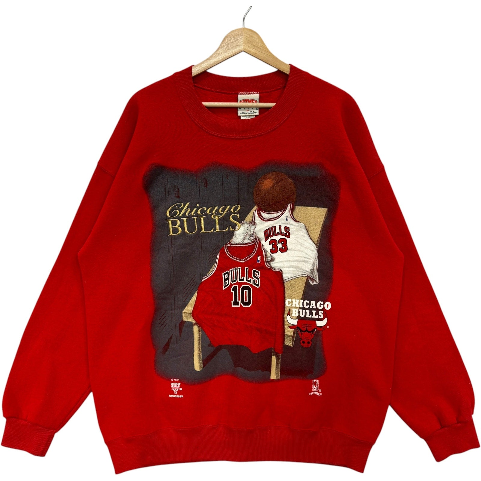 Vintage Nutmeg Chicago Bulls Locker Room Graphic Crewneck