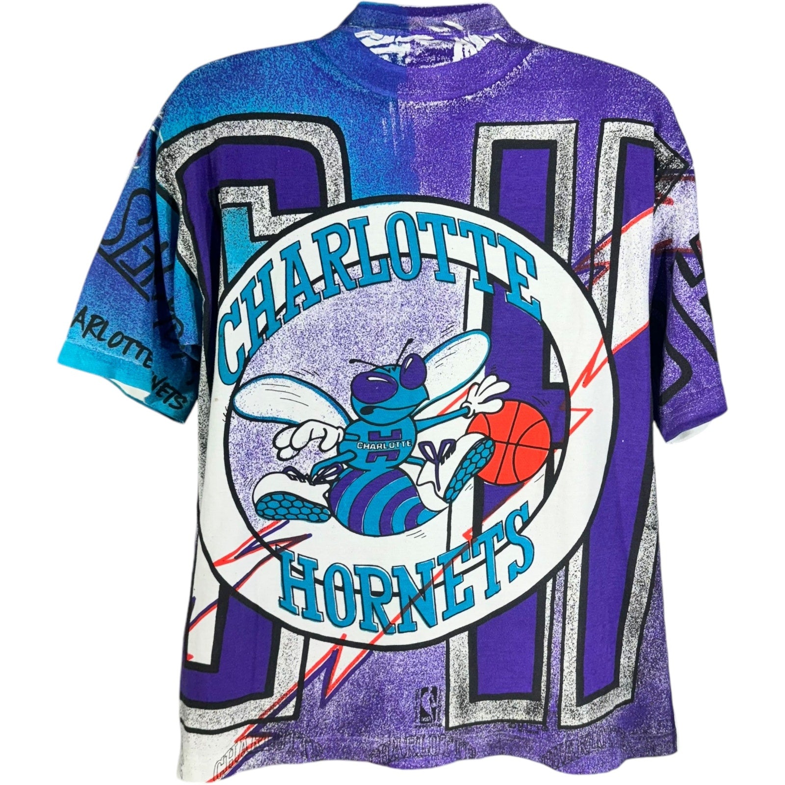 Vintage Charlotte Hornets AOP Tee