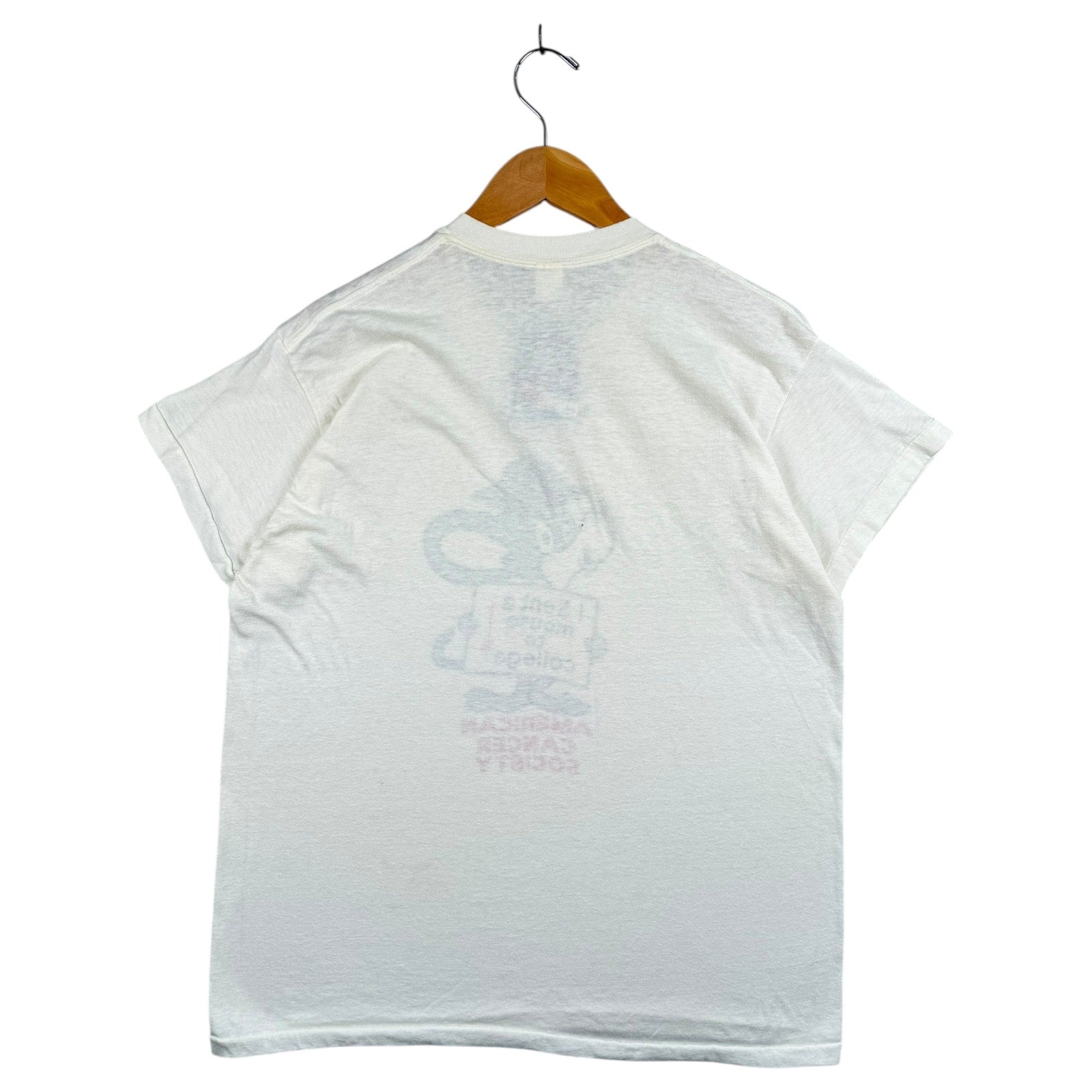 Vintage American Cancer Society Mouse College T-Shirt