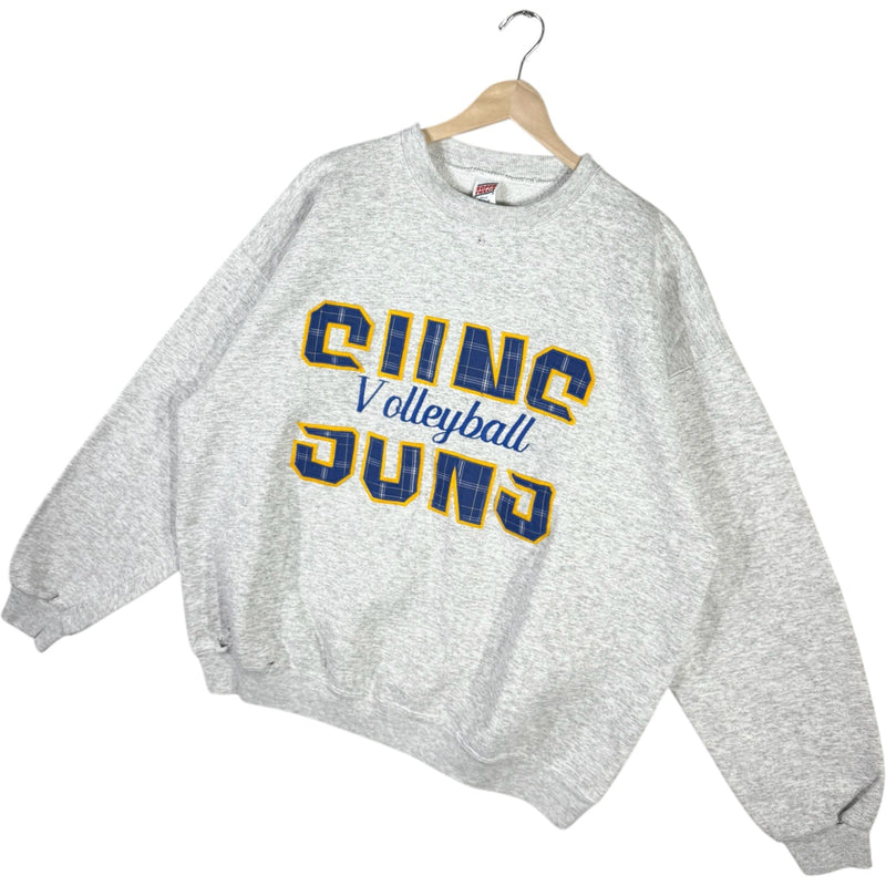 Vintage Suns Volleyball Chest Spellout Embroidered Crewneck