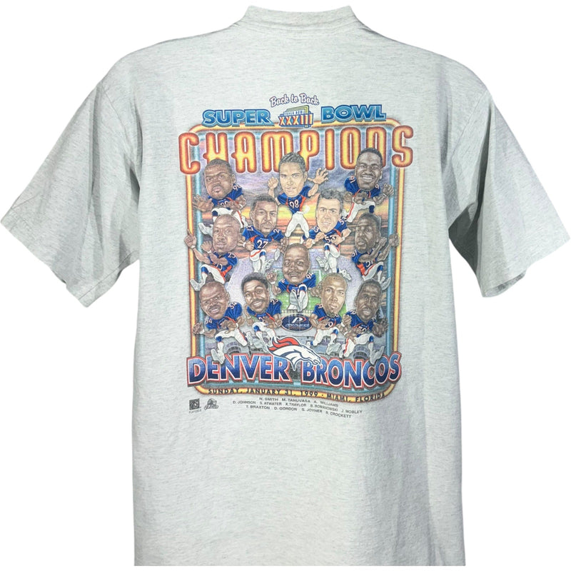 Vintage Denver Broncos Super Bowl 33 Champions Tee 1999