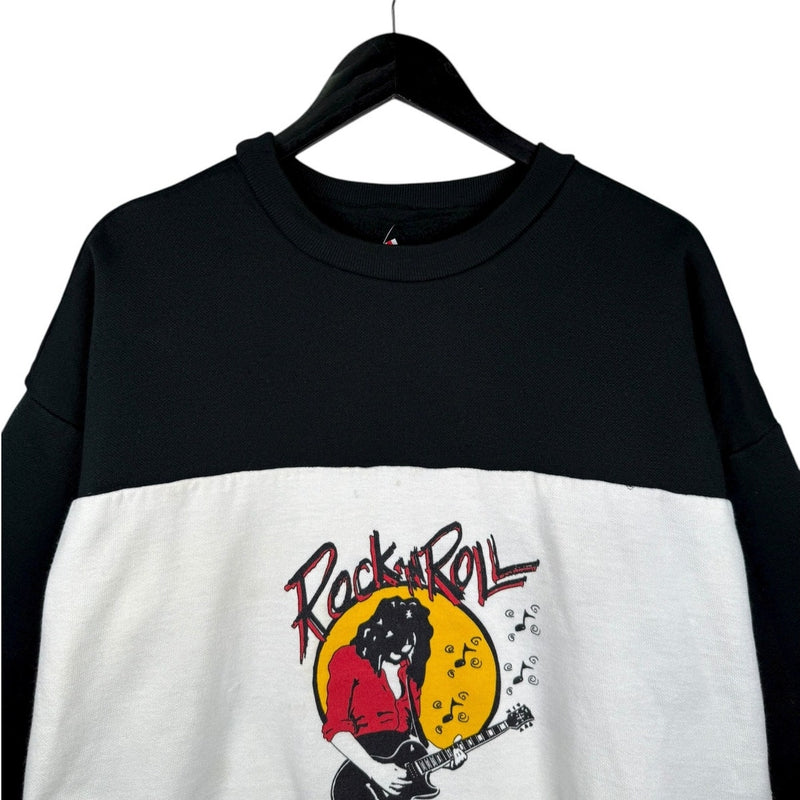 Vintage Rock n Roll Guitarist Graphic Crewneck