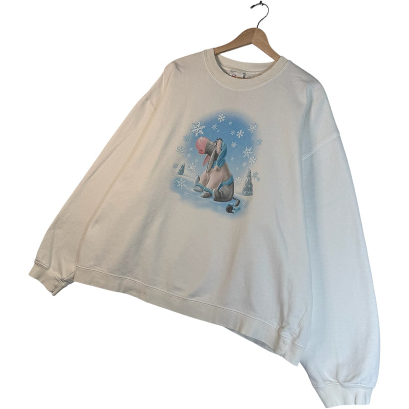 Vintage Disney Snowy Eeyore Crewneck