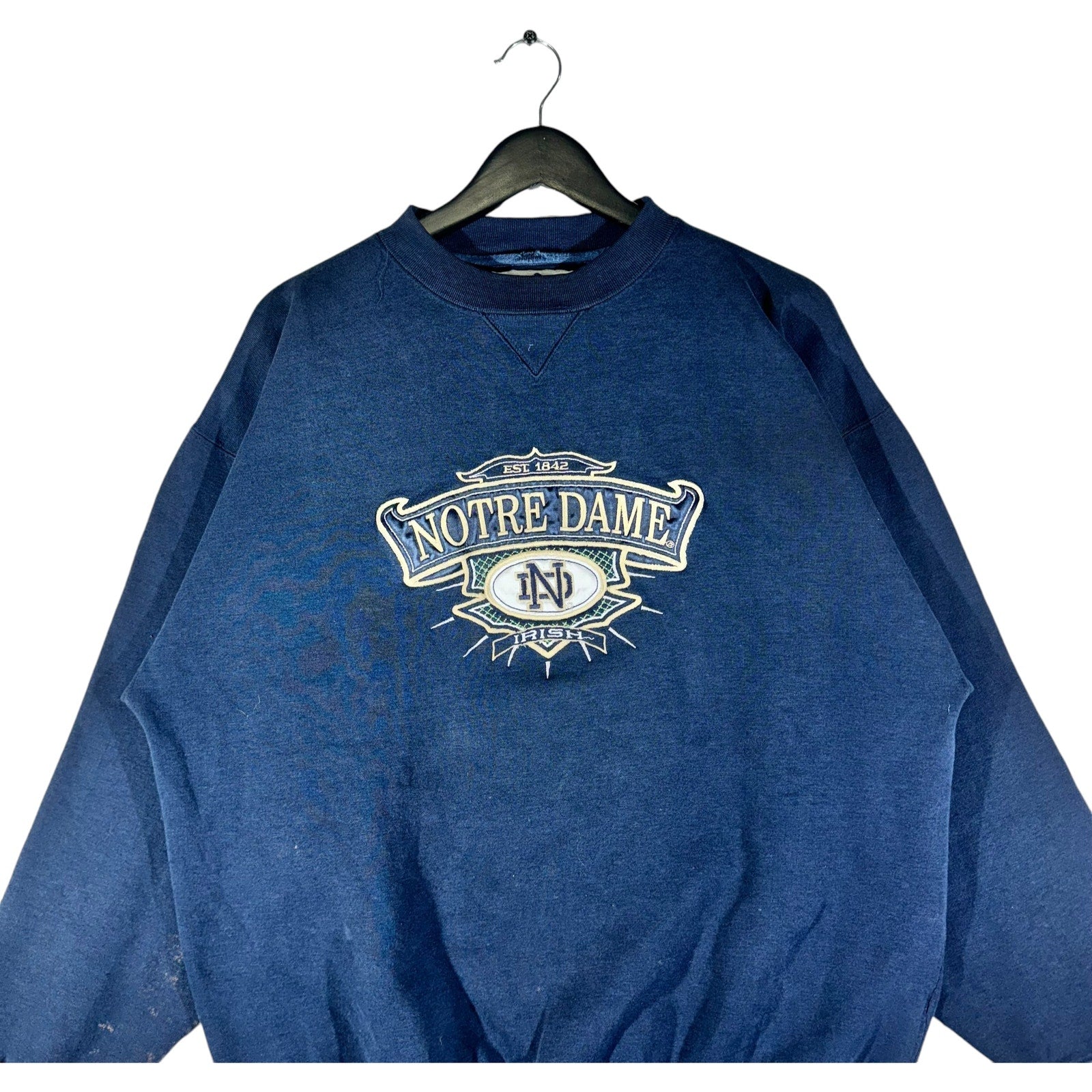 Vintage Notre Dame University Chest Logo Crewneck