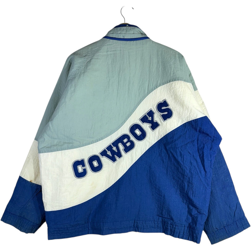Vintage Dallas Cowboys Logo Spellout NFL Puffer Jacket