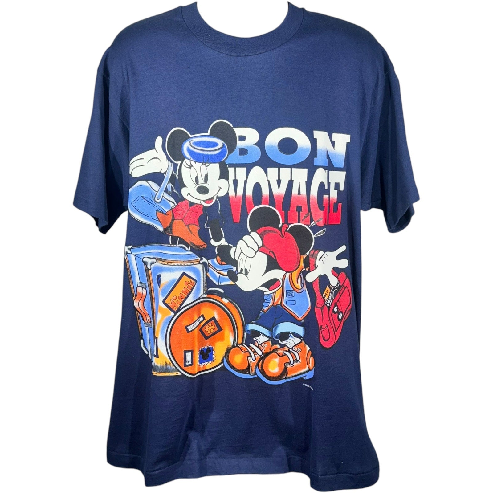 Vintage Disney Mickey Mouse "Bon Voyage" Tee