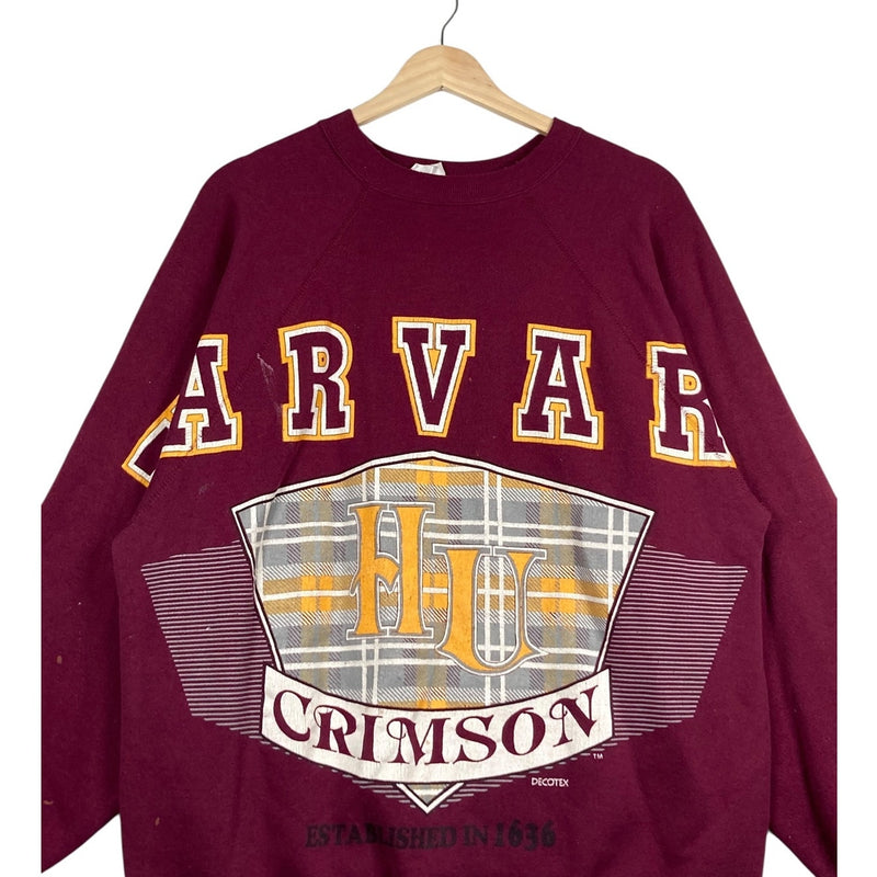 Vintage Harvard University HU Crimson Crewneck