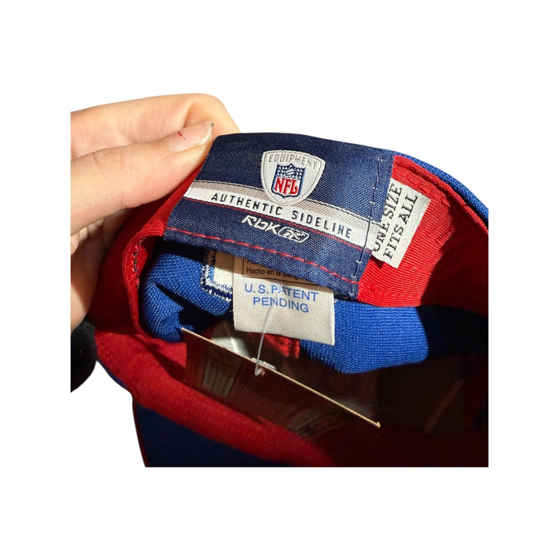 Vintage NFL x Reebok New York Giants Stripe Fitted Hat