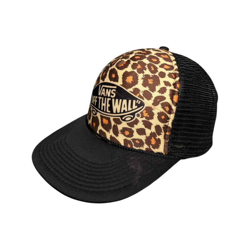 Vintage Vans "Off The Wall" Cheetah Print Snapback Hat