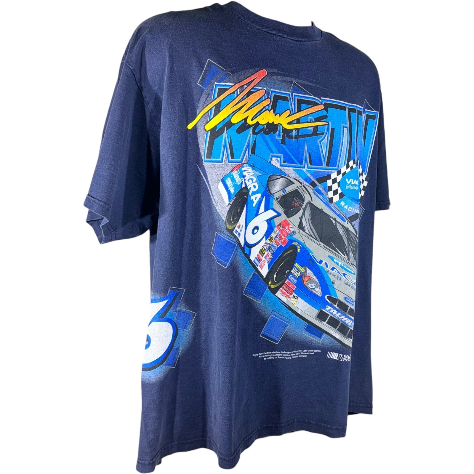 Vintage NASCAR Mark Martin Viagra Racing Tee