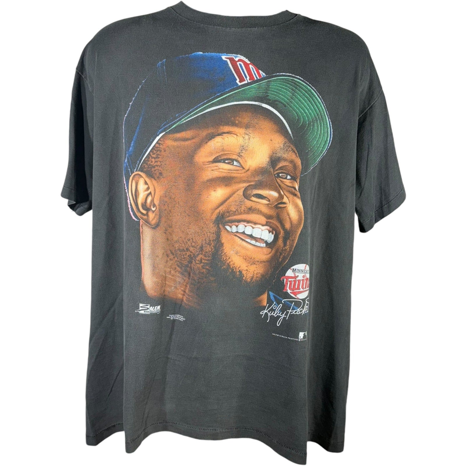 Vintage Minnesota Twins Big Face Kirby Puckett Tee 90s