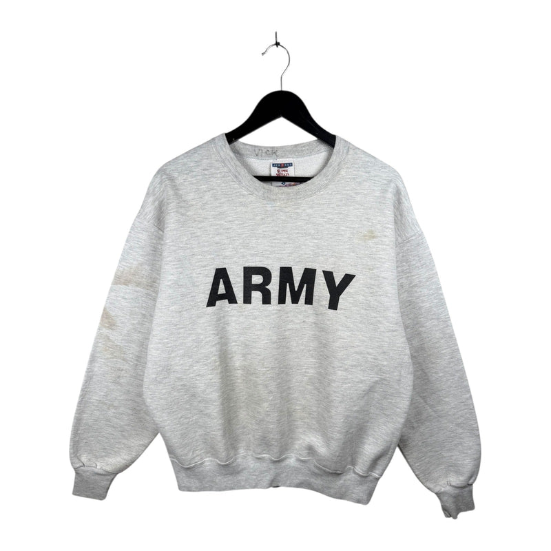 Vintage Army Spellout Print Crewneck