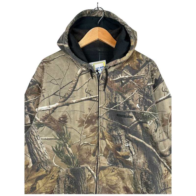 Vintage Winchester Camo Reversible Full Zip Hoodie