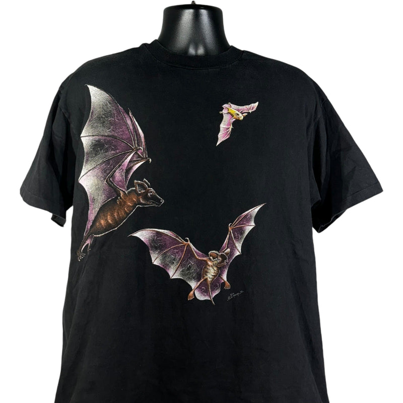 Vintage Flying Bats Nature Tee 90s