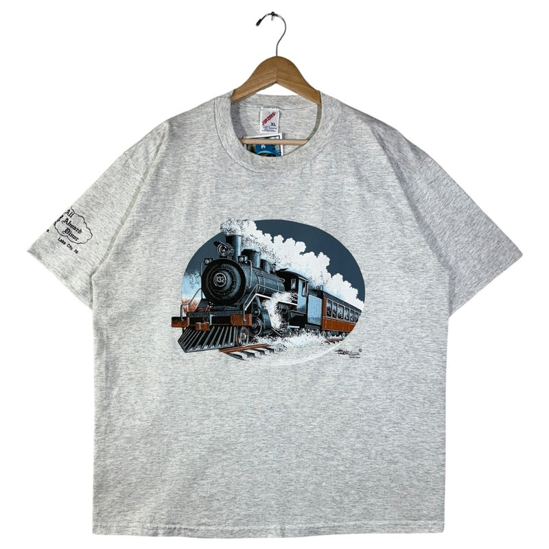 Vintage Steam Engine Locomotive Train T-Shirt