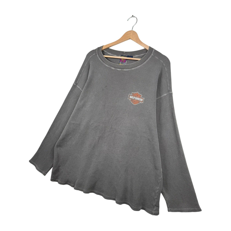 Vintage Harley Davidson Chandler’s Cycle Texas Thermal Long Sleeve T-Shirt