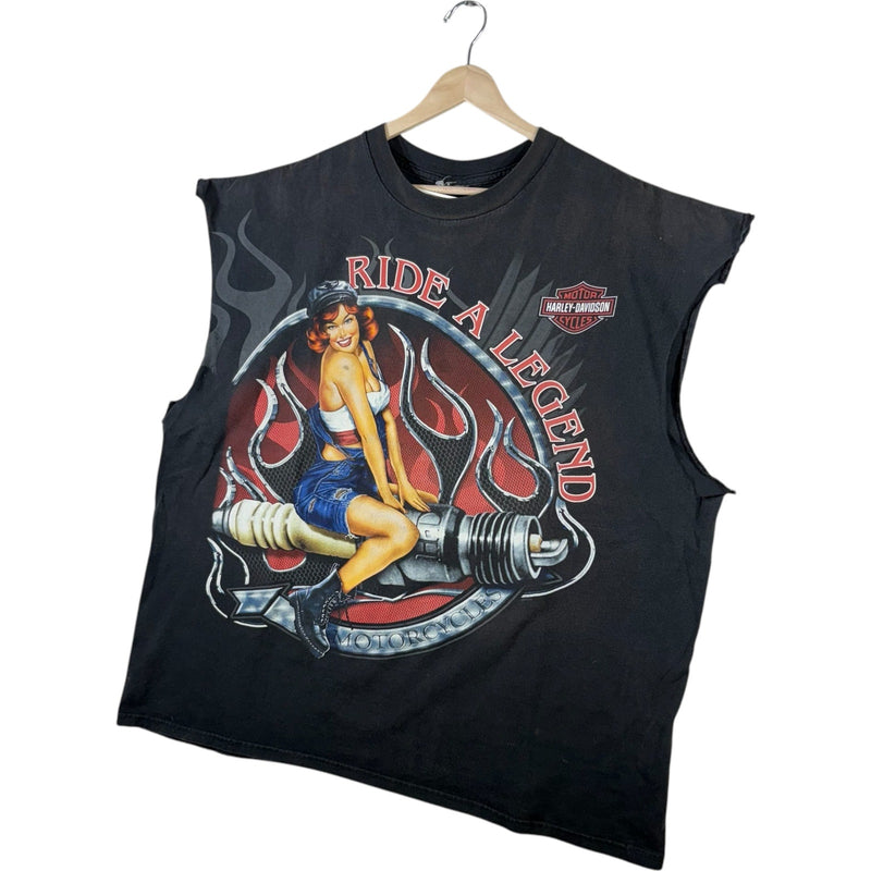 Vintage Harley Davidson "Ride a Legend" Muscle Tee