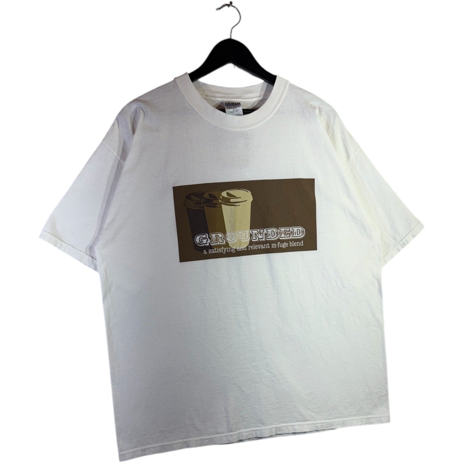 Vintage M-Fuge Grounded Coffee Graphic T-Shirt