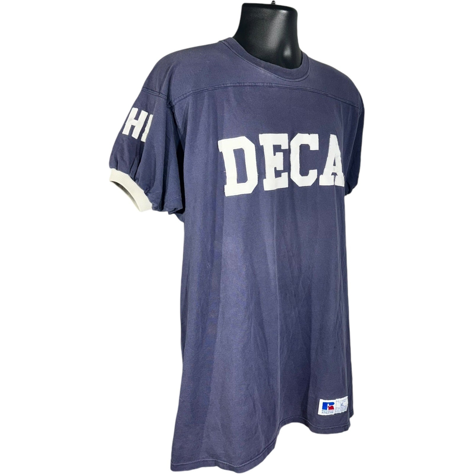 Vintage Russell DECA Spellout #0 Tee