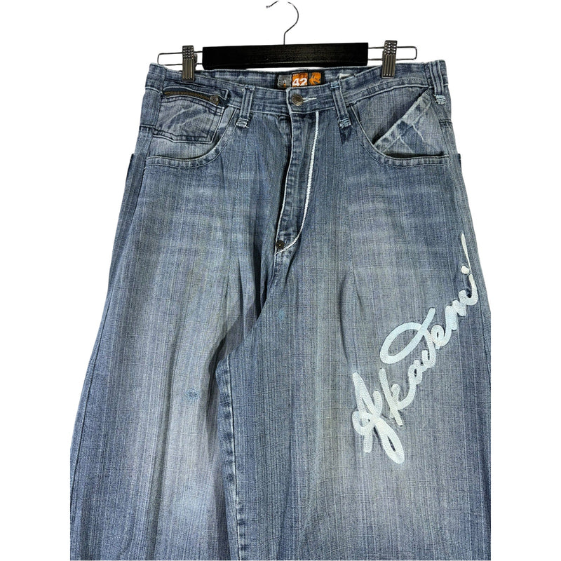 Vintage Akademiks Embroidered Bermuda Denim Shorts 34x14
