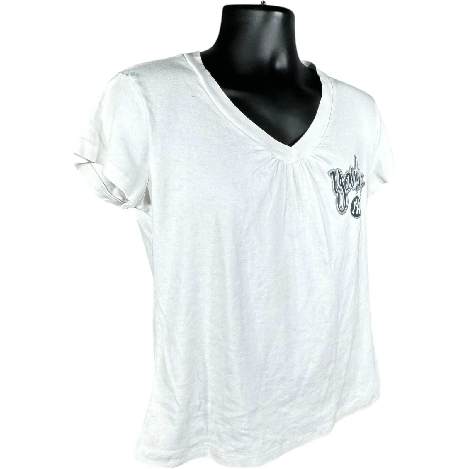 Vintage Women's New York Yankees V Neck MLB Tee