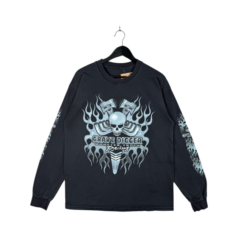 Vintage Grave Digger Monster Truck Racing Long Sleeve T-Shirt