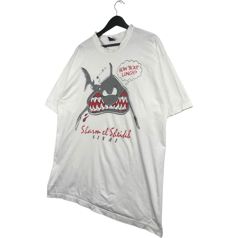 Vintage  Sharm El Sheikh Shark Tourist Souvenir T-Shirt