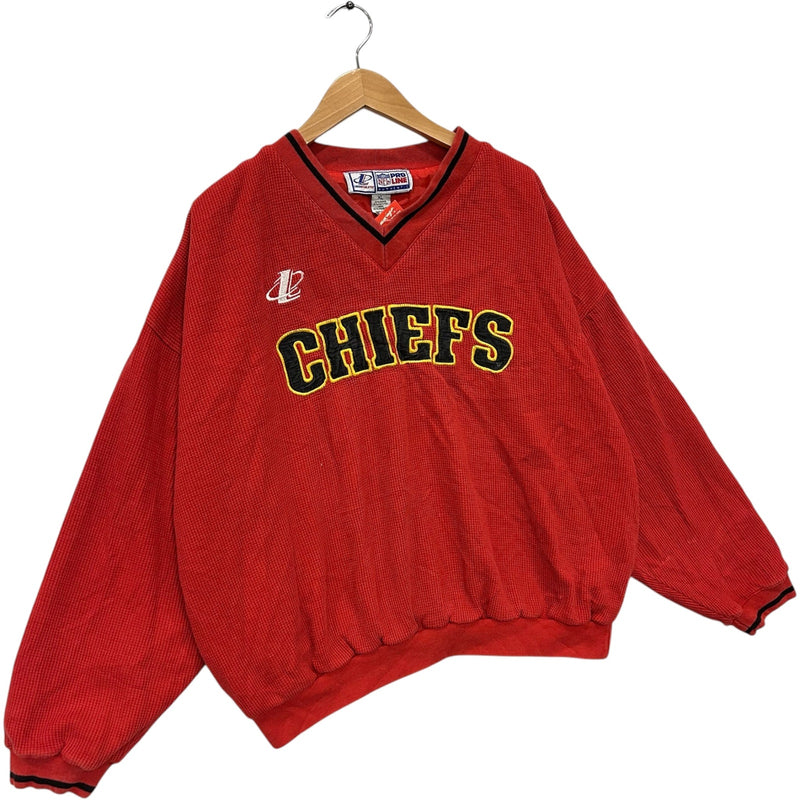 Vintage Logo Athletic Kansas City Chiefs Arch Spellout NFL Crewneck