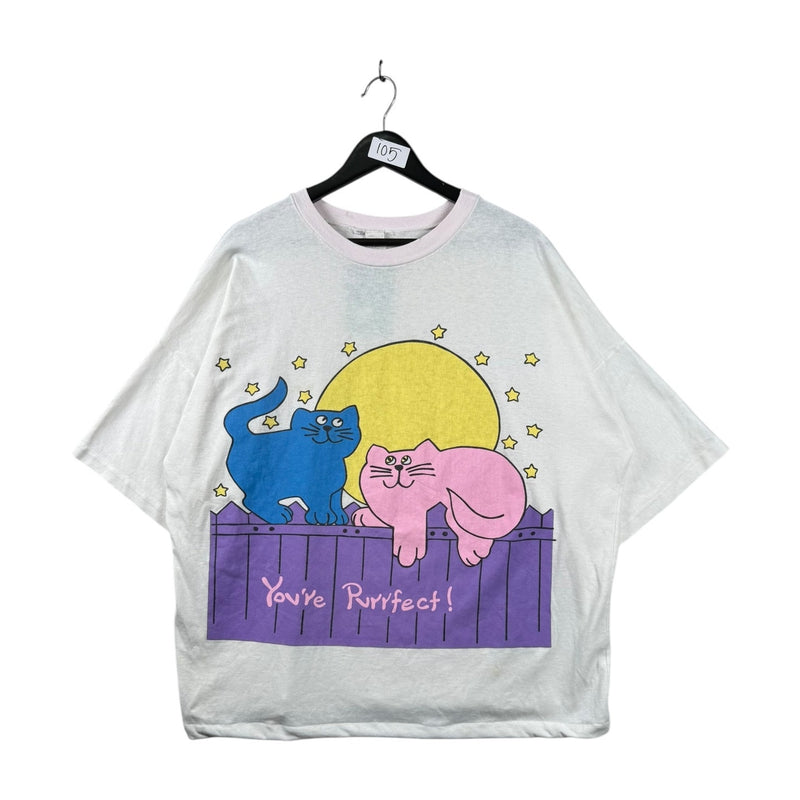 Vintage You’re Purrfect Cat Graphic T-Shirt