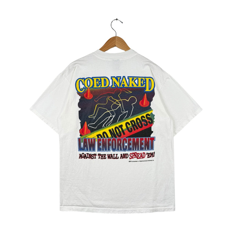 Vintage Coed Naked law Enforcement Short Sleeve T-Shirt