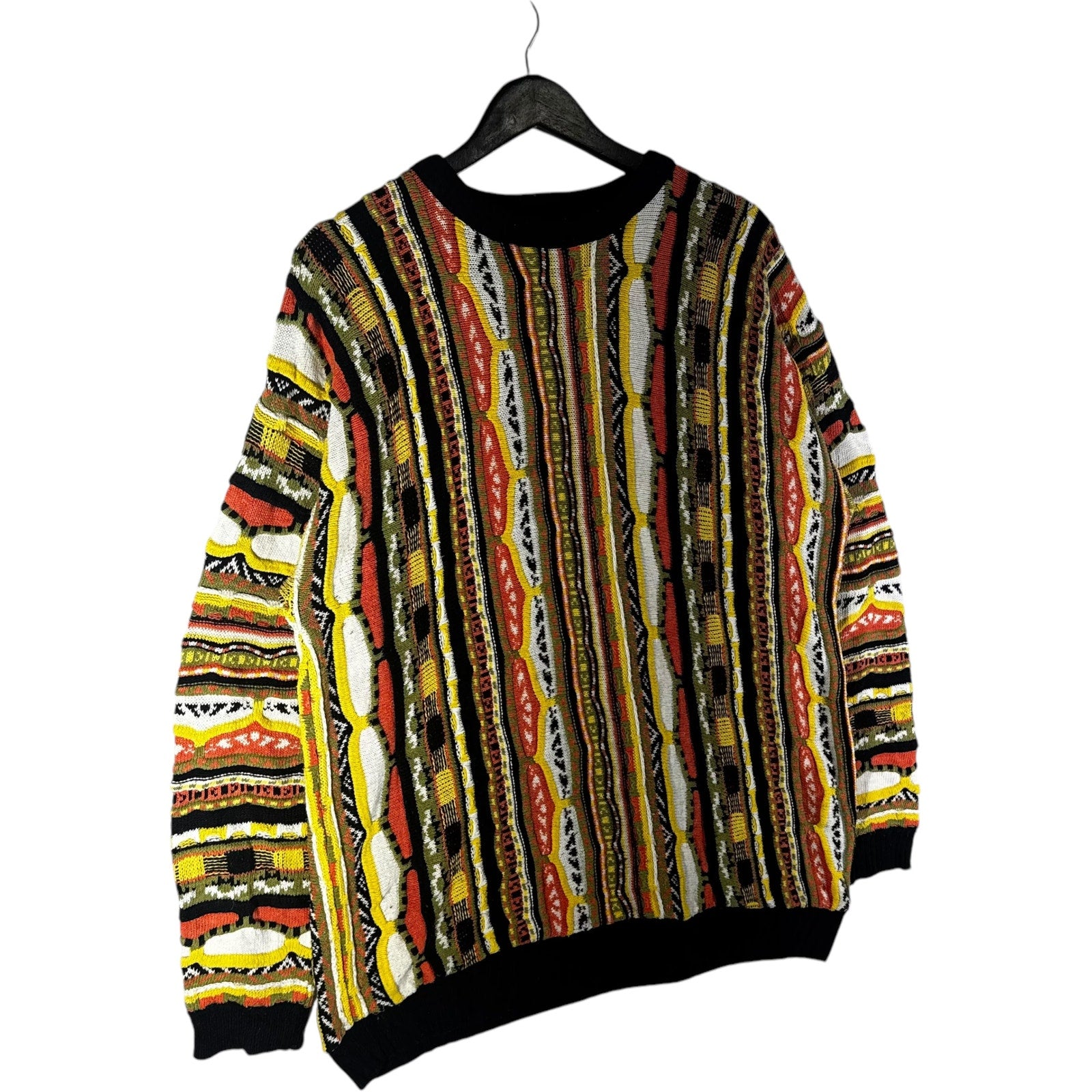 Vintage Coogi 3D Knit Striped Sweater