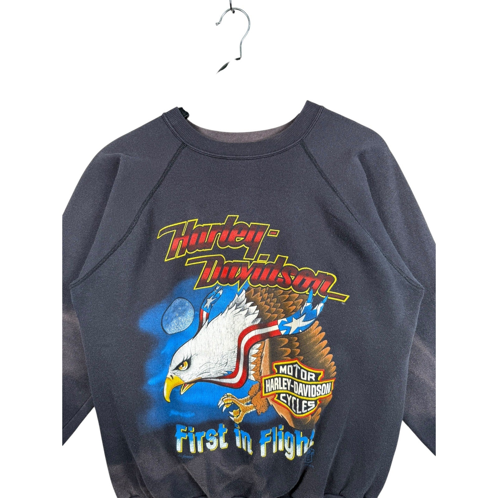 Vintage Harley Davidson Earl Small First In Flight Crewneck