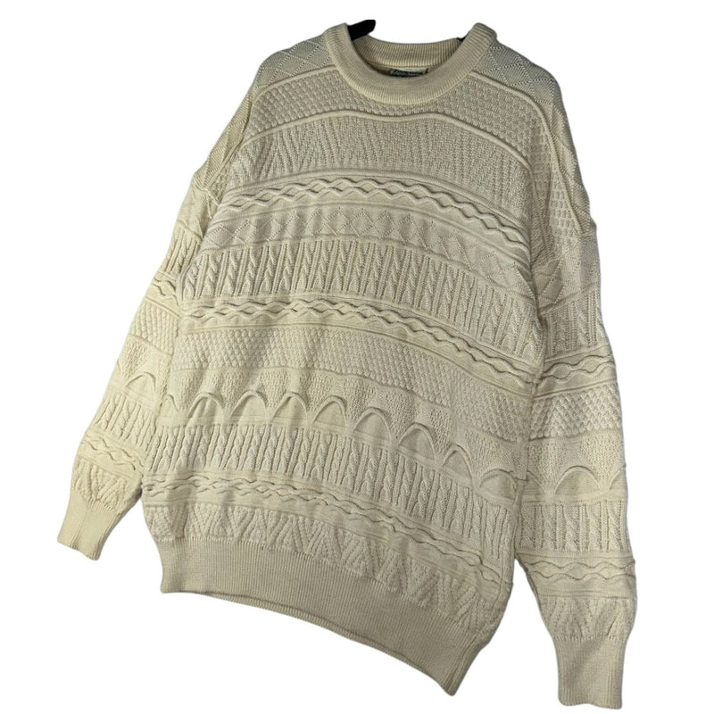 Vintage Toorallie 3D Knit Textured Wool Sweater