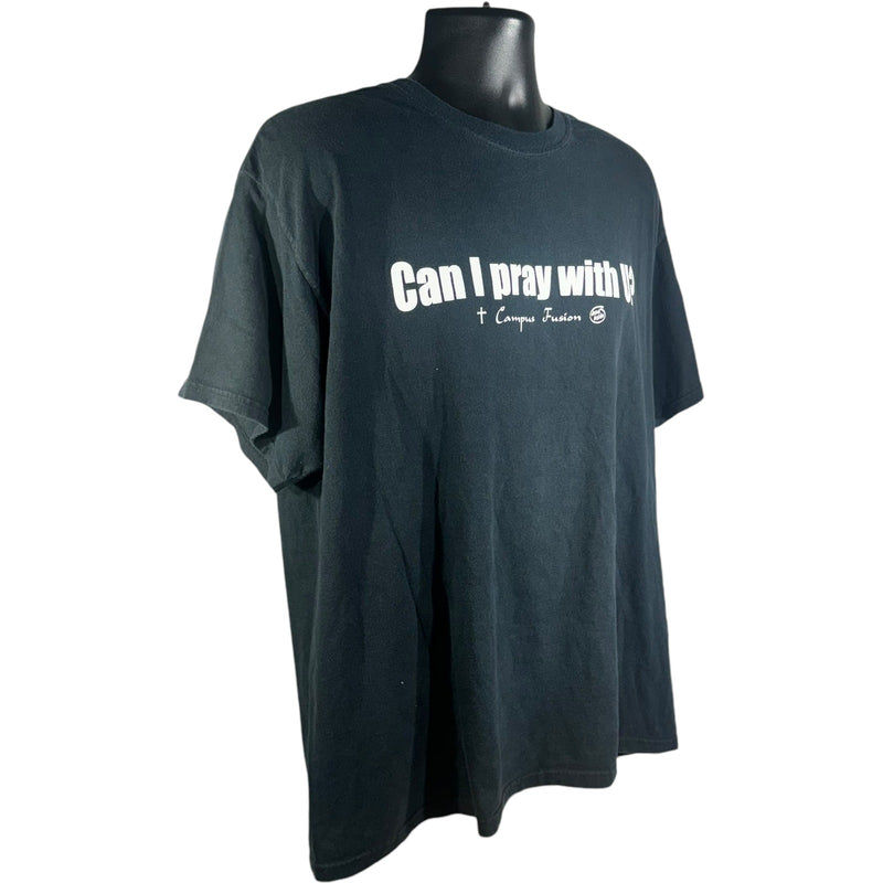 Vintage "Can I pray with U?" Camp Fusion Tee